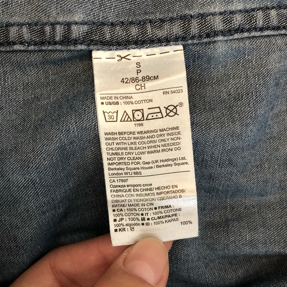 Chambray button-up - Picture 5 of 5